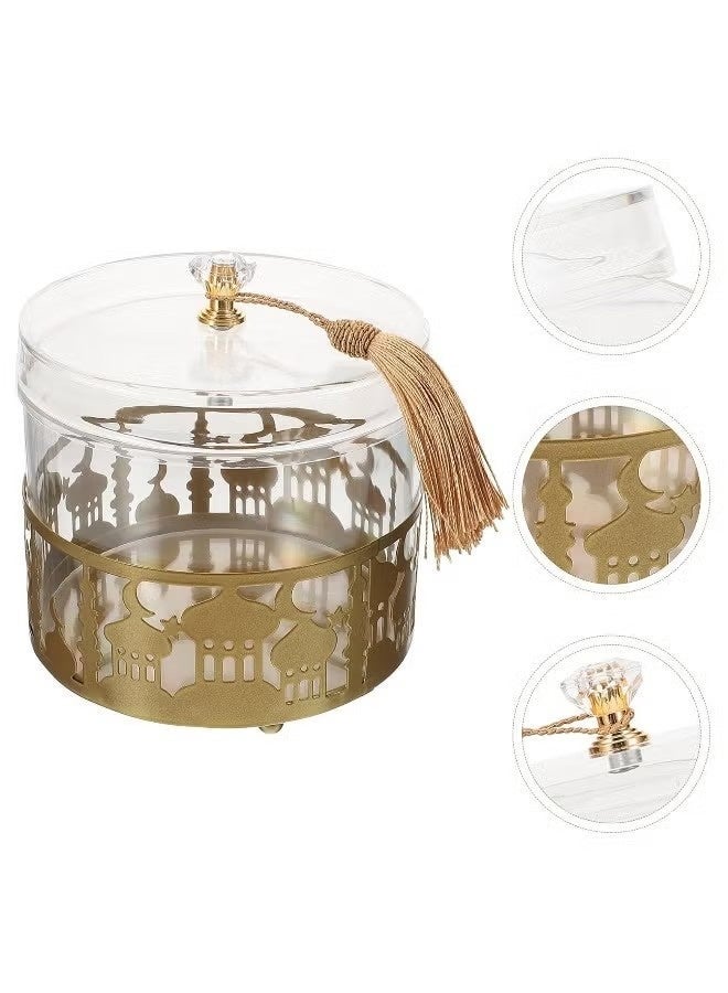 Laravel Metal Candy Box Festival Decorative Tray Candy Nuts Container Fruit Plate for Candy, Cookies, Chips and Party Snacks Ramadan Eid Mubarak Favor for Party Dessert Boxes - Image 3